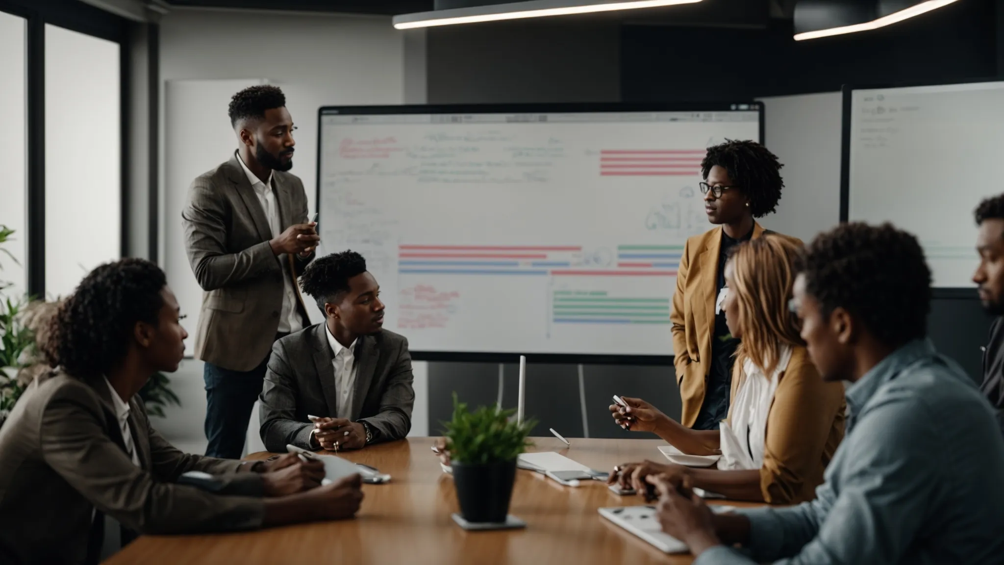 users 7dd1dc79 7cb9 40c2 b5f8 d0e040fa311b generations 685982b6 8680 49e9 a994 86ad41ea7f44 PhotoReal a group of diverse professionals engage in a vibrant 0