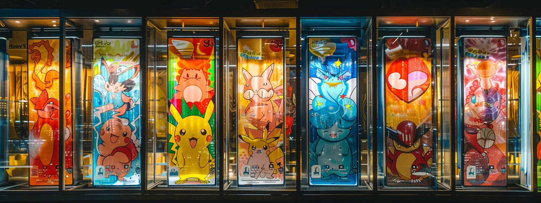 Acrylic Pokemon Card Display vs Wooden Pokemon Card Display: Which Offers Better Protection? 1 a vibrant collection of pokémon cards showcased in a sleek, transparent acrylic display.